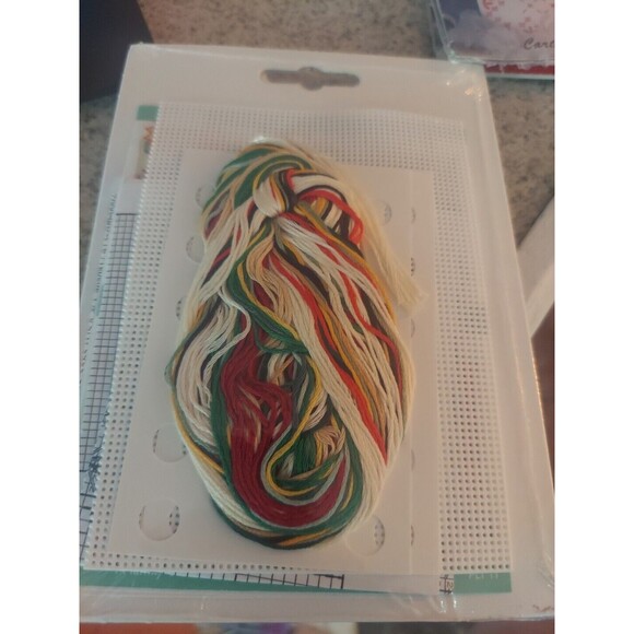 Janlynn Wizzers Ornament Counted Cross Stitch Holiday Candle Christmas 14 Count - Picture 2 of 3